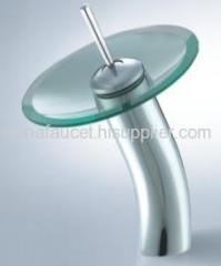 single lever glass basin mixer