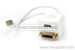 Mini DVI to HDMI+DVI cable