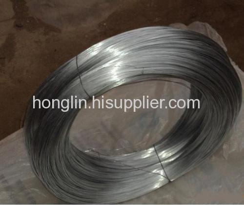 Galvanized wire of low carbon wire