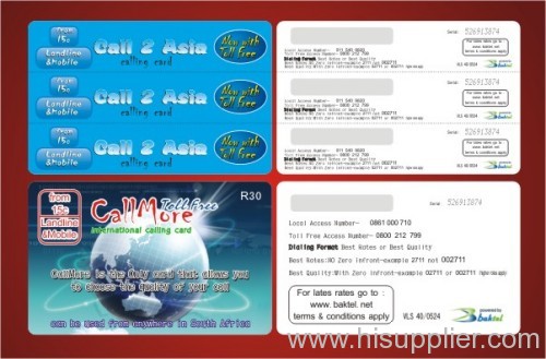 calling paper card