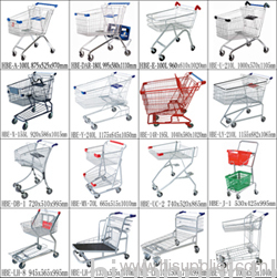 100L Line Shaped Shopping Carts