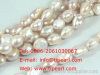 8-9mm natural purple nugget freshwater pearl strand