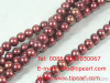 7-8mm deep red freshwater potato pearl strand