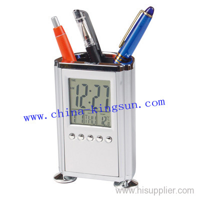 Penholder With Clock