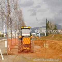 Oval Shape Orange Safety Fence