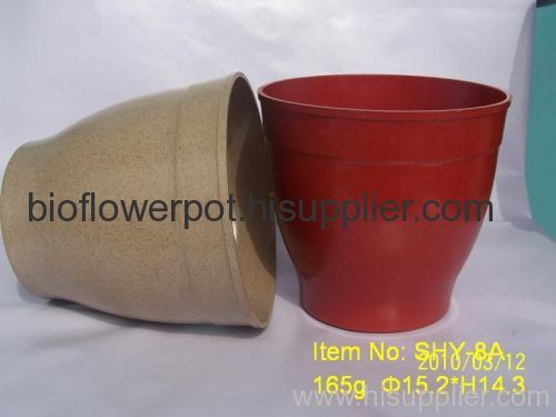 Plant fiber flower pot