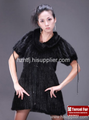 Knitted Mink Fur Garment