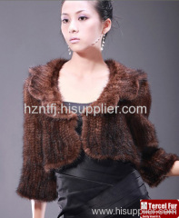 Knitted Mink Fur Waist Coat