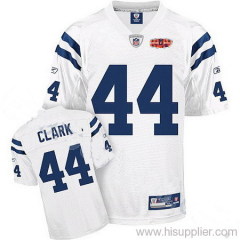 Indianapolis Colts 44 Peyton CLRAK Super Bowl XLIV WHITEW