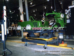 Towline Conveyor for assembling farm vehicle