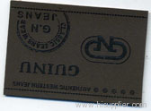 leather label
