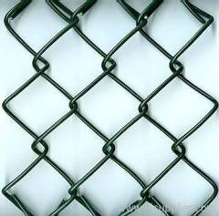 Green PVC Coated Chain Link Fences