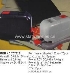 electric saddle stapler