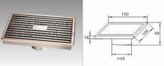 High grade zinc alloy anti-odour floor drain