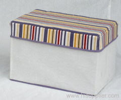 Canvas Storage Box With Cap