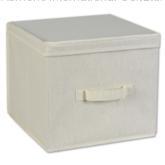 Canvas Storage Box With Cap