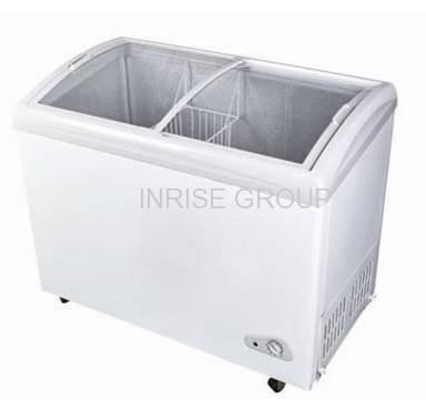 glass door chest freezer