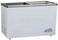 glass door chest freezer