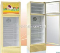 showcase with top-freezer