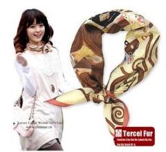 100% silk scarf