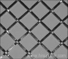 PVC coated crimped wire mesh fence