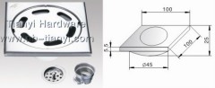 new stainless steel siphon floor drainer with clean out