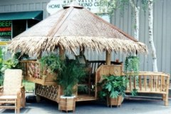 Bamboo gazebo, bar, pergola, umgrella, dinning set, sofa, fence