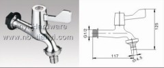 YIMISHA Wall Mounted Brass Ceramic Sheet Bibcock for Washing Machine