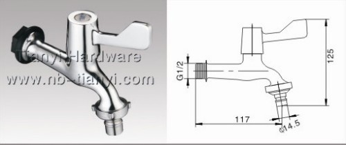 brass ceramic sheet bibcock for washing machine