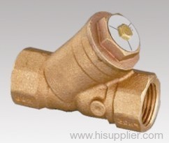 Bronze strainer valve