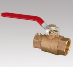 red color threaded ball valve