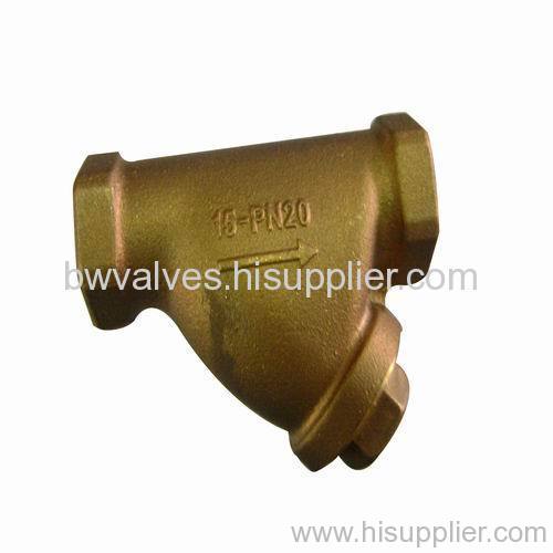 Bronze Y strainer