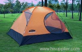 orange and black tent