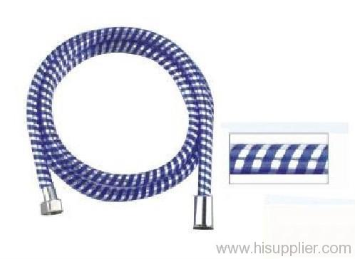 PVC dark blue silver thread shower hose