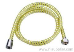 PVC yellow silver thread shower hose