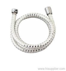 PVC white silver thread shower hose