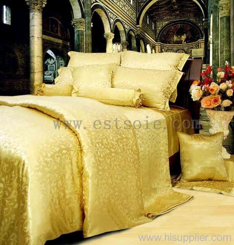 silk jacquard bedding set