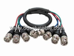 4 BNC to 4 BNC RGB High Resolution Video Cable