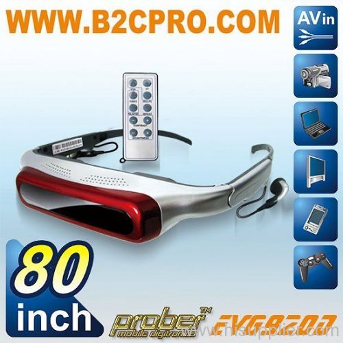 80 inch video glasses with 3D feature