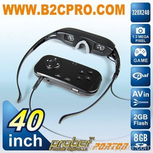 40 inch home cinema /wireless video eyewear /TV video glasses