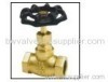 Brass stop valve