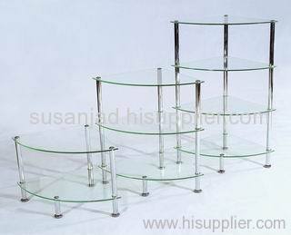 Glass 4-Tier Shelf