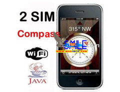 Dual SIM Card Dual Standby W009 iphone with WIFI JAVA, compass