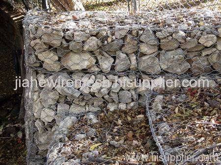 rock-filled baskets