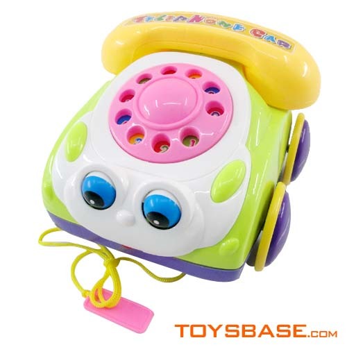 Toy Pull line Cartoon Toy Phone Car