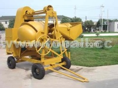 Tilting drum concrete mixer