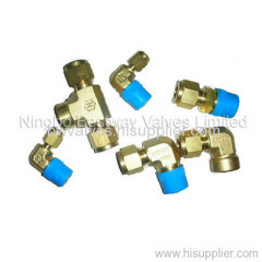 Pneumatic Nickel plated brass Fittings