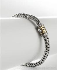 925 silver wheat bracelets