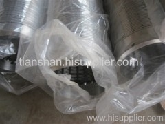 Wedge wire slotted screens