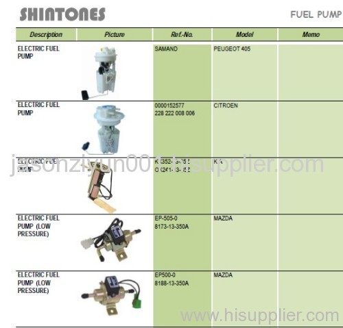 electric fuel pump